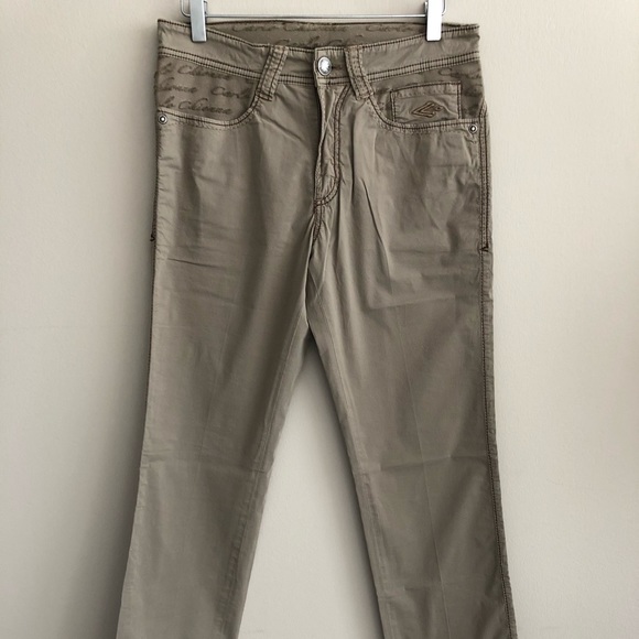 NEW with Tags 135 CARLO CHIONNA Trousers Stretch Garment Dye Made in ITALY - Picture 1 of 9